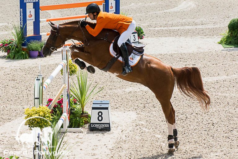 Nederlandse springequipe winnaar Nations Cup Rotterdam