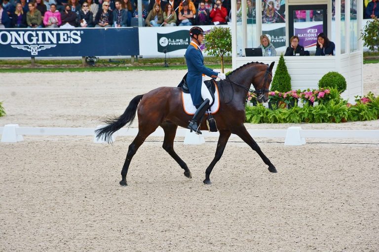 Tweede plaats voor Nederlands dressuurteam in Falsterbo